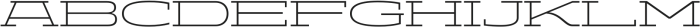 Aderos Extra Light Stretch otf (200) Font UPPERCASE