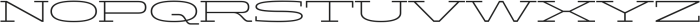 Aderos Extra Light Stretch otf (200) Font UPPERCASE