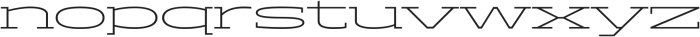 Aderos Extra Light Stretch otf (200) Font LOWERCASE