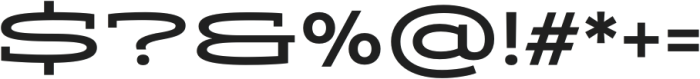 Aderos Medium Wide otf (500) Font OTHER CHARS