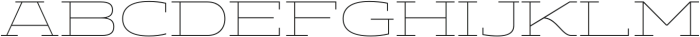 Aderos Thin Expanded otf (100) Font UPPERCASE