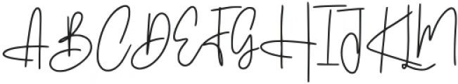 Adestya Signature Regular otf (400) Font UPPERCASE