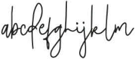 Adestya Signature Regular otf (400) Font LOWERCASE