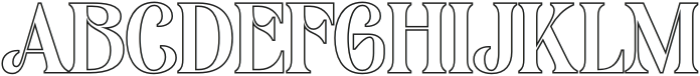 Adevas Outline otf (400) Font UPPERCASE