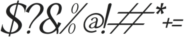 Adigul Italic otf (400) Font OTHER CHARS