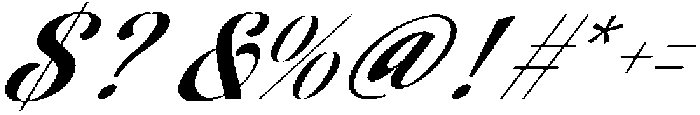 Adjust Ranch Italic otf (400) Font OTHER CHARS