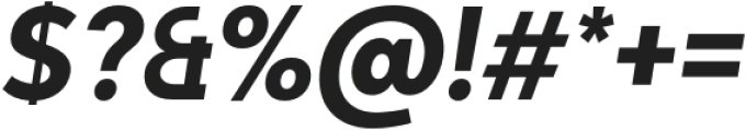 Adlinnaka Bold Condensed Italic otf (700) Font OTHER CHARS