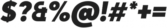 Adlinnaka Condensed Oblique Black otf (900) Font OTHER CHARS