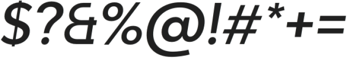 Adlinnaka Medium Italic otf (500) Font OTHER CHARS
