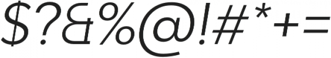 Adlinnaka Oblique Light otf (300) Font OTHER CHARS