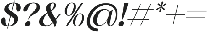 Adoha Italic otf (400) Font OTHER CHARS