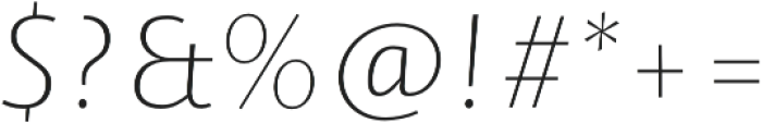 Ador ExtraLight-Italic otf (200) Font OTHER CHARS