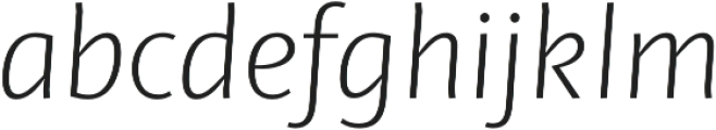Ador Light-Italic otf (300) Font LOWERCASE