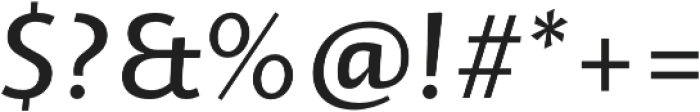 Ador Medium-Italic otf (500) Font OTHER CHARS