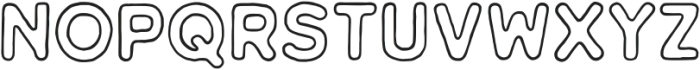 Adorable Daydream Sans Outline otf (400) Font UPPERCASE