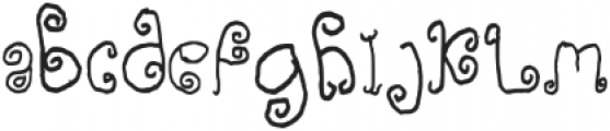 Adorable Quiling Regular otf (400) Font LOWERCASE