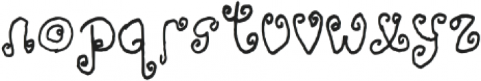Adorable Quiling Regular otf (400) Font LOWERCASE