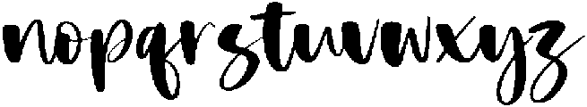 Adorable otf (400) Font LOWERCASE