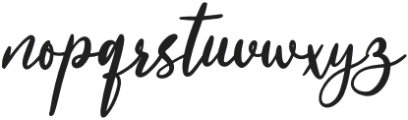 Adorable otf (400) Font LOWERCASE