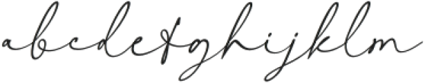 Adoration Signature Regular otf (400) Font LOWERCASE