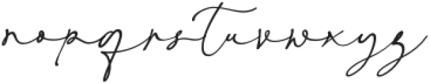 Adoration Signature Regular otf (400) Font LOWERCASE