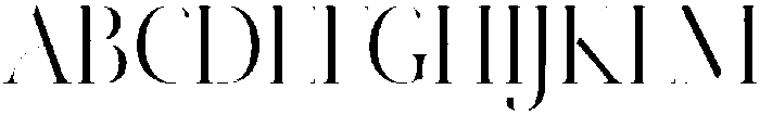 Adore Condensed otf (400) Font UPPERCASE