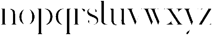 Adore Condensed otf (400) Font LOWERCASE