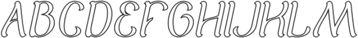 Adore You-Hollow otf (400) Font UPPERCASE