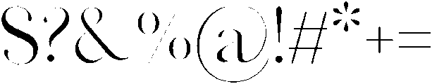 Adore otf (400) Font OTHER CHARS