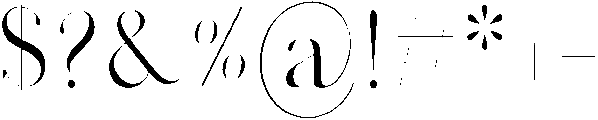 Adore otf (400) Font OTHER CHARS