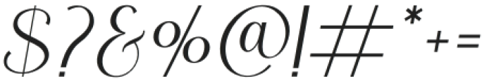 AdoreSans-Italic otf (400) Font OTHER CHARS