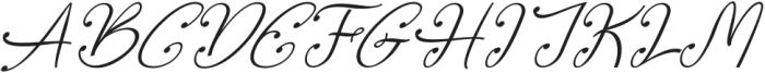 Adoretime Italic Italic otf (400) Font UPPERCASE