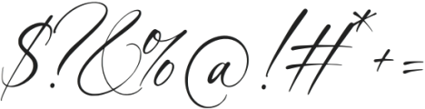 Adoretta-Regular otf (400) Font OTHER CHARS