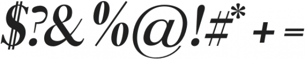 Adren-Bold Italic otf (700) Font OTHER CHARS