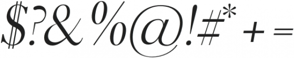 Adren Book Italic otf (400) Font OTHER CHARS