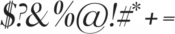 Adren Regular Italic otf (400) Font OTHER CHARS