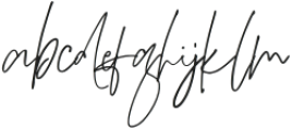 Adustine Signature Regular otf (400) Font LOWERCASE