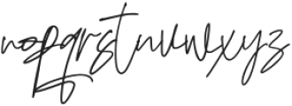 Adustine Signature Regular otf (400) Font LOWERCASE