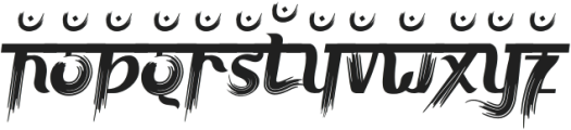 Advait Five otf (400) Font LOWERCASE