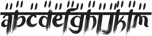 Advait Four otf (400) Font LOWERCASE