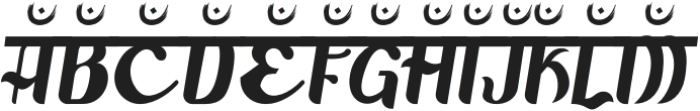 Advait Three otf (400) Font UPPERCASE