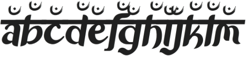 Advait Three otf (400) Font LOWERCASE