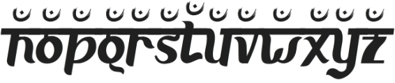 Advait Three otf (400) Font LOWERCASE