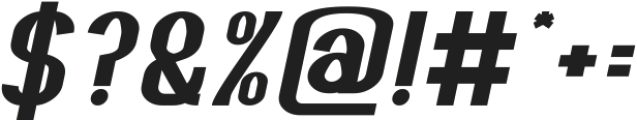 Advance Technology Bold Italic otf (700) Font OTHER CHARS