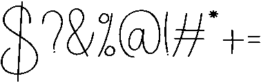 Adventure Regular otf (400) Font OTHER CHARS