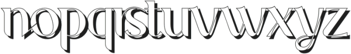 Adventures Shadow Regular otf (400) Font LOWERCASE