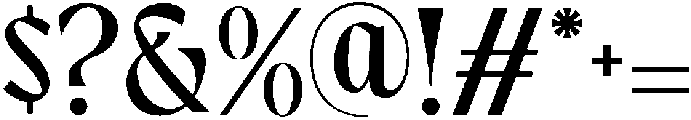 Advera Regular otf (400) Font OTHER CHARS