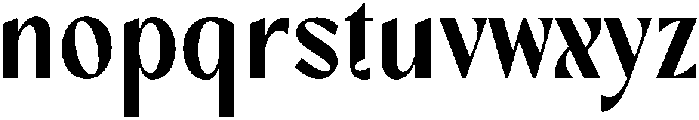 Advera Regular otf (400) Font LOWERCASE