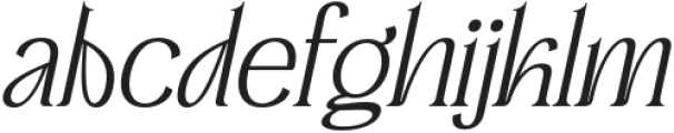 Advine Italic otf (400) Font LOWERCASE