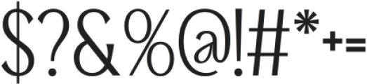 Advine-Regular otf (400) Font OTHER CHARS